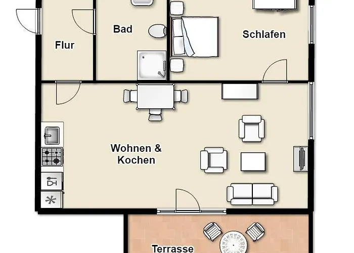 Apartman Zauber - Haus 1 Rueping Juist